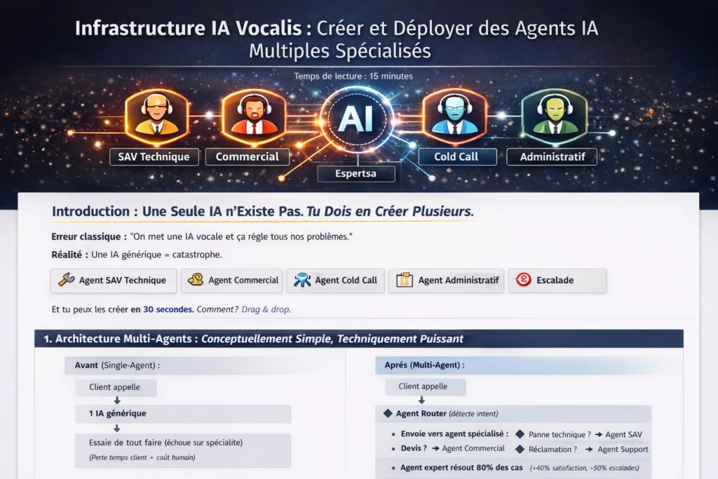 Infrastructure IA Vocalis : Créer et Déployer des Agents IA Multiples Spécialisés