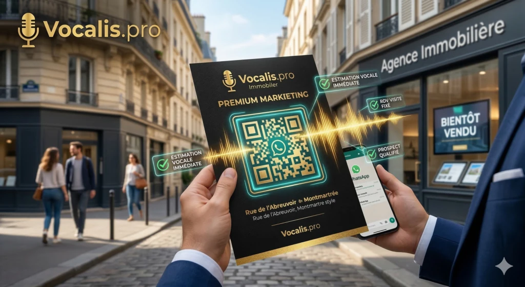 Flyer Immobilier & IA Vocale : 3x plus de Leads