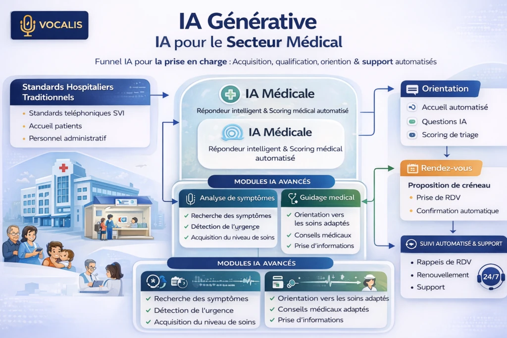IA Générative et Empathie Vocale : La Révolution du Secrétariat Médical avec VOCALIS AI