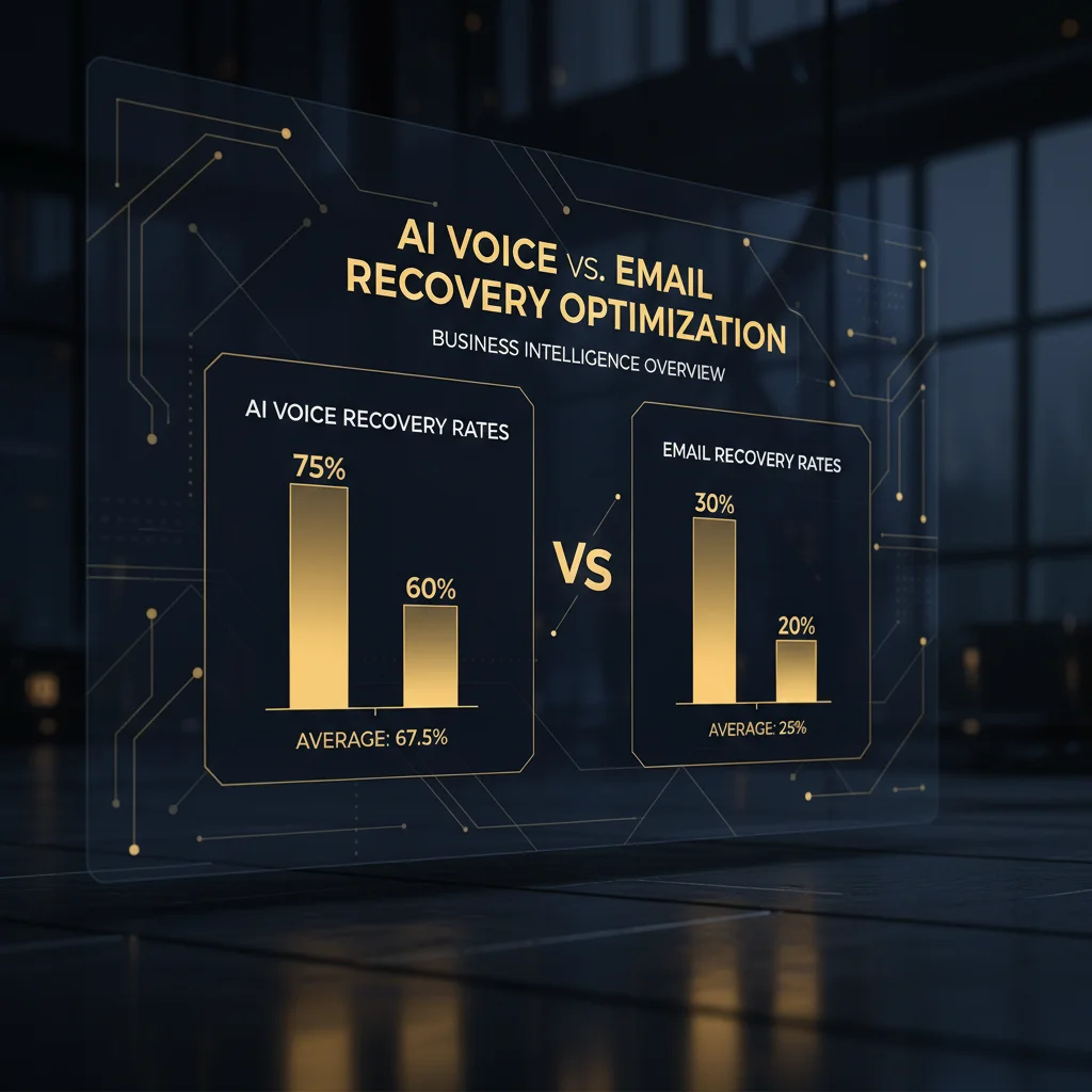 Benchmark taux recouvrement IA vocal vs email 2026