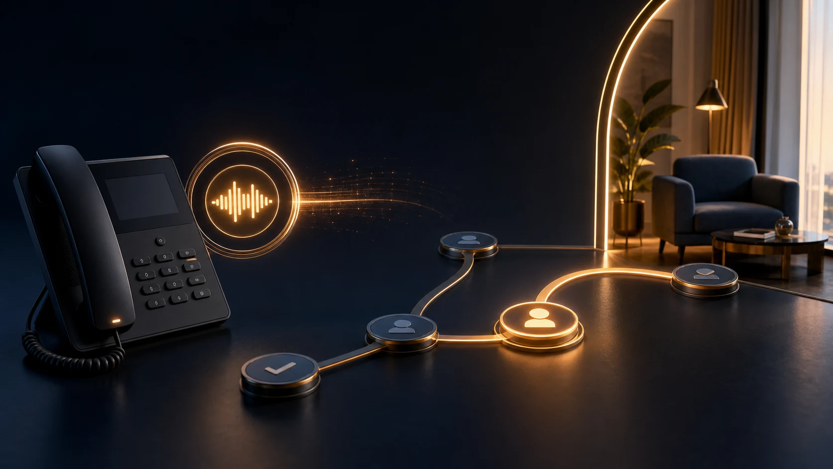 Téléphone et réseau de rappel qui préparent une reprise commerciale personnalisée