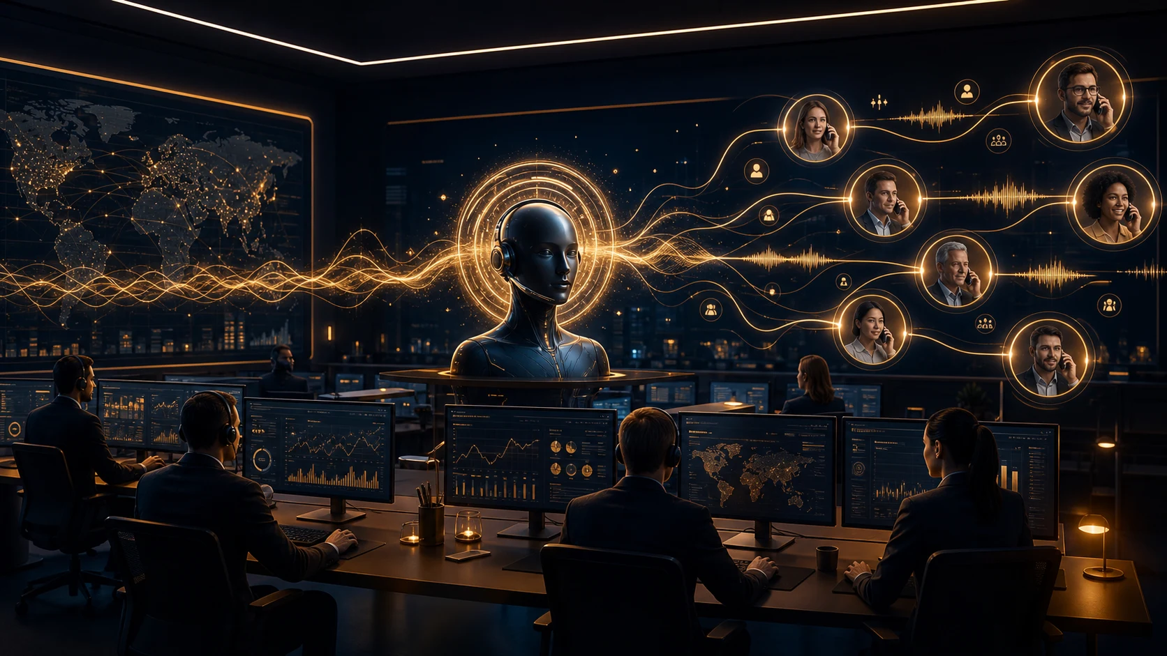 Agent vocal IA orchestrant des appels de masse en parallèle