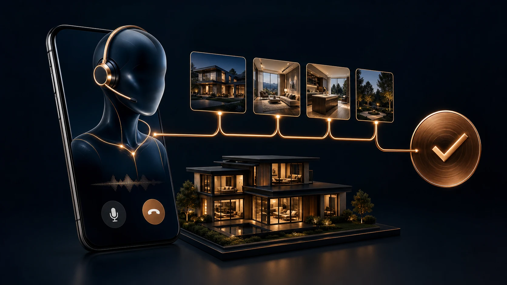Agent vocal IA qualifiant une demande d’estimation immobilière
