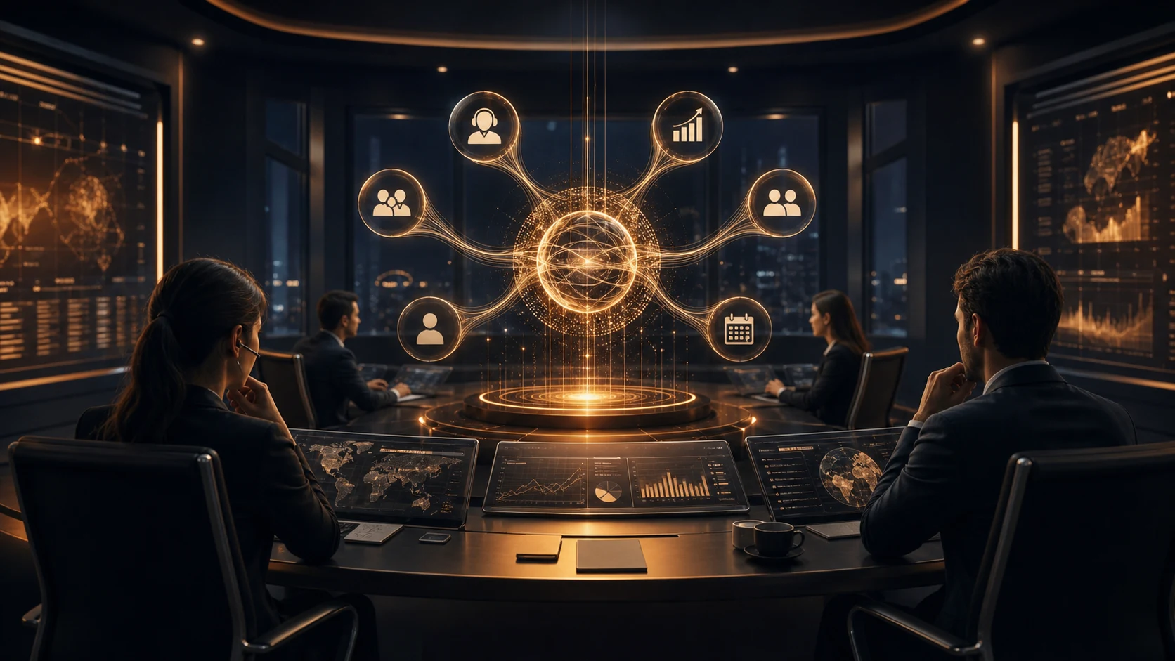 Hub vocal IA reliant les usages service, vente et support d'entreprise
