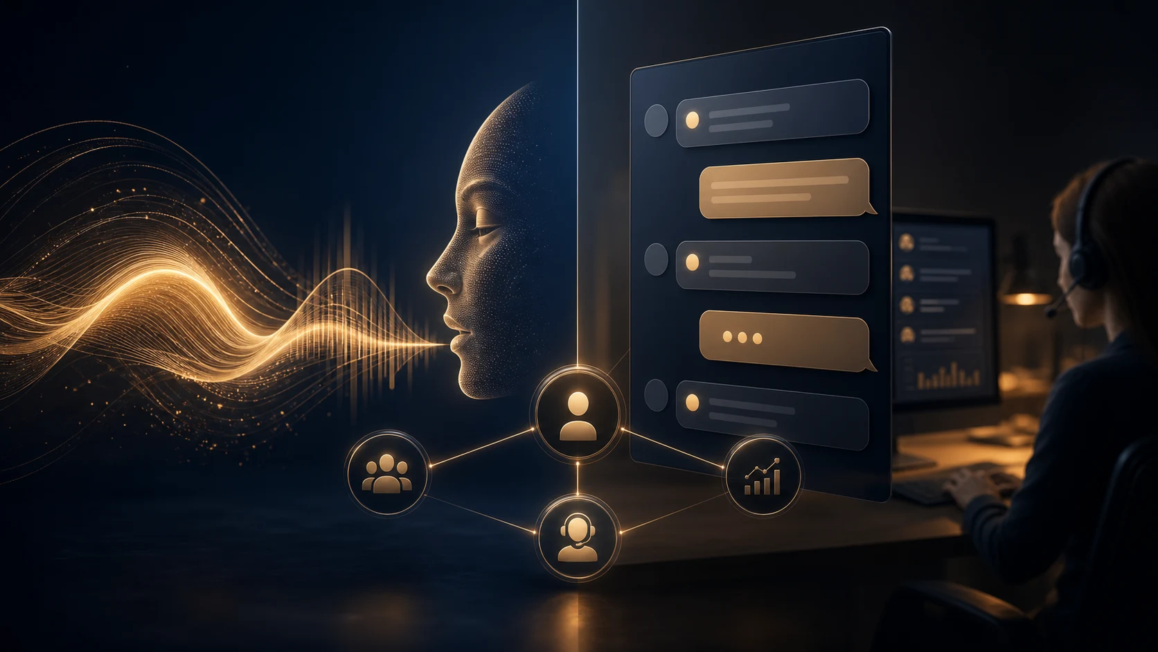 Comparaison entre un agent vocal IA et un chatbot textuel connectes au CRM