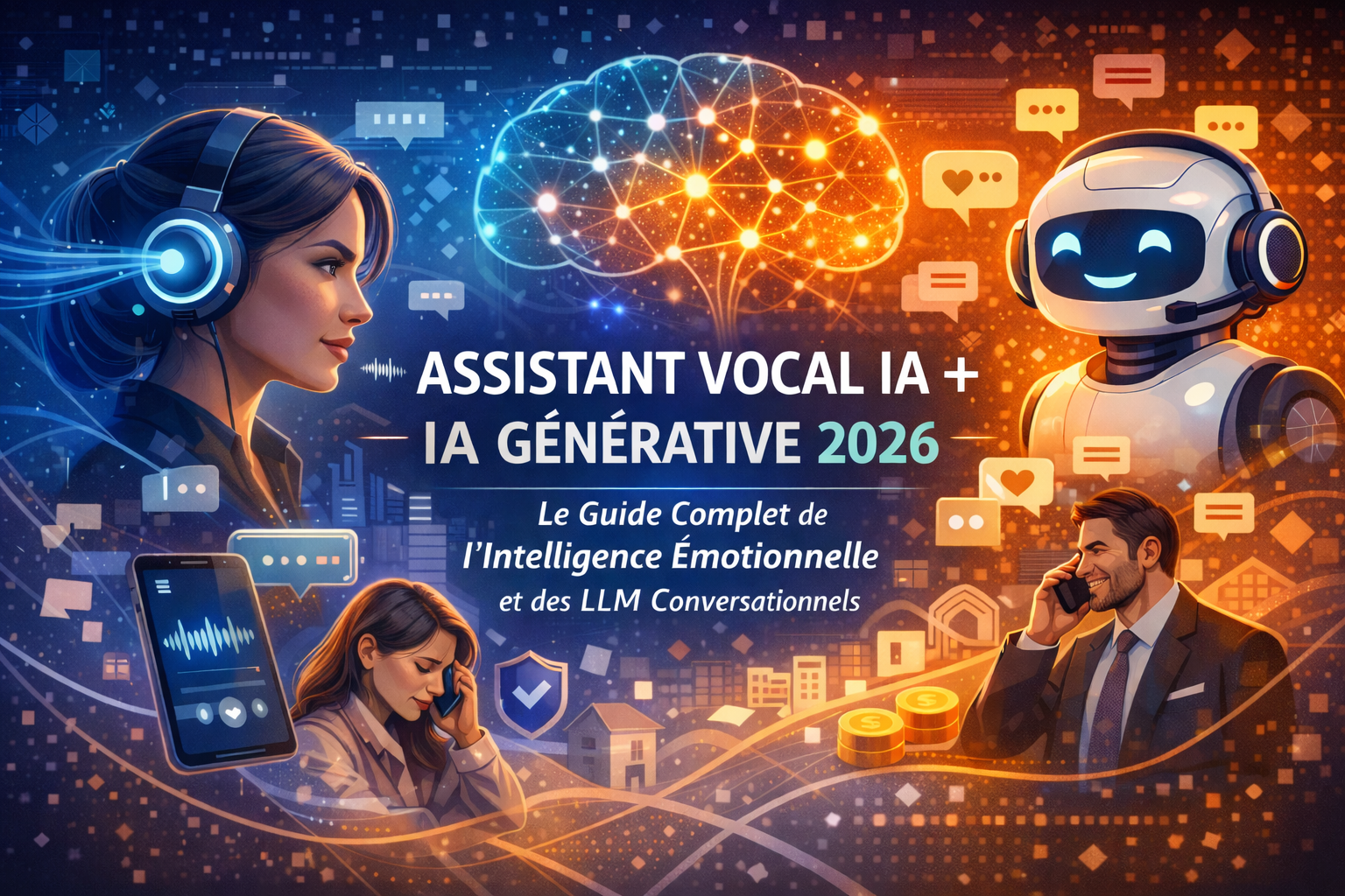 Assistant Vocal IA et IA Générative 2026 – Guide complet intelligence émotionnelle et LLM conversationnels