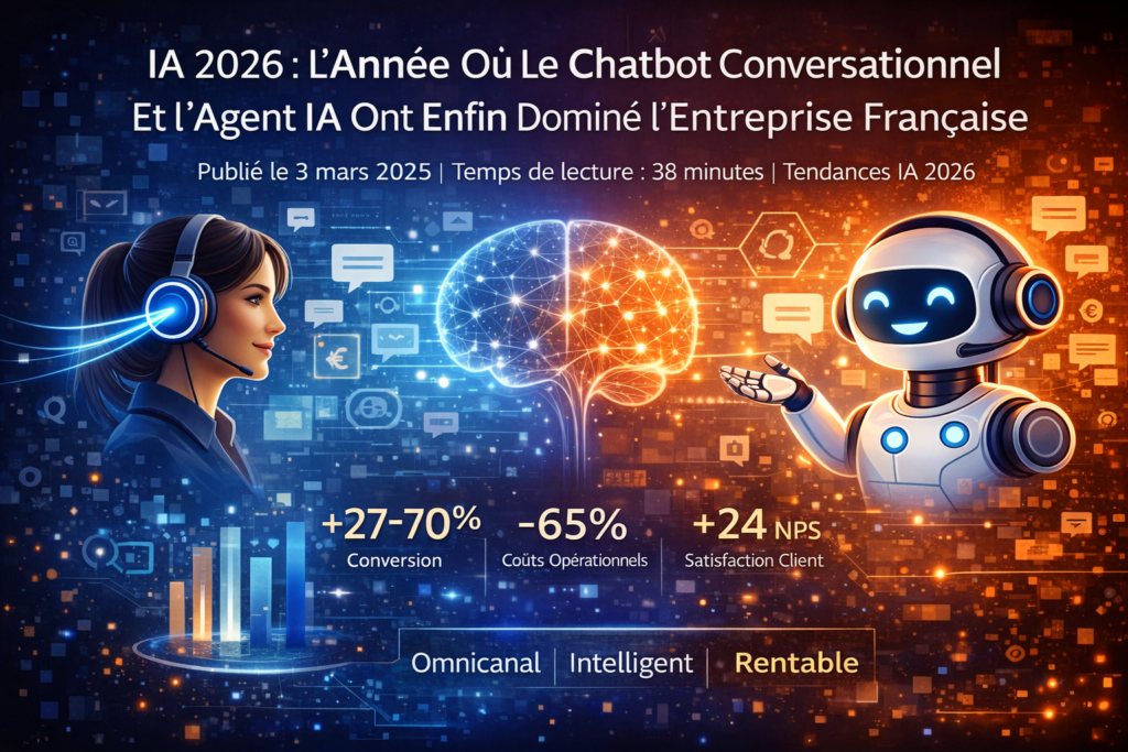 IA 2026 : Chatbot conversationnel et agent IA omnicanal avec intelligence émotionnelle dominant l’entreprise française