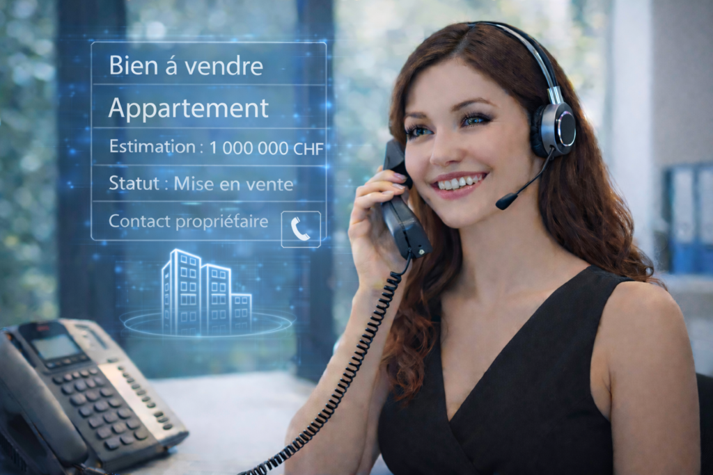 Agent vocal IA pour agence immobilière en Suisse romande – gestion des appels et génération de mandats